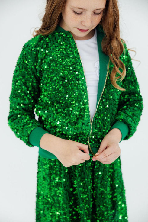 kelly-green-velvet-sequin-jacket Mila & Rose - Sophia's Style-3